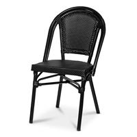 Paris stol, svart Texteline
