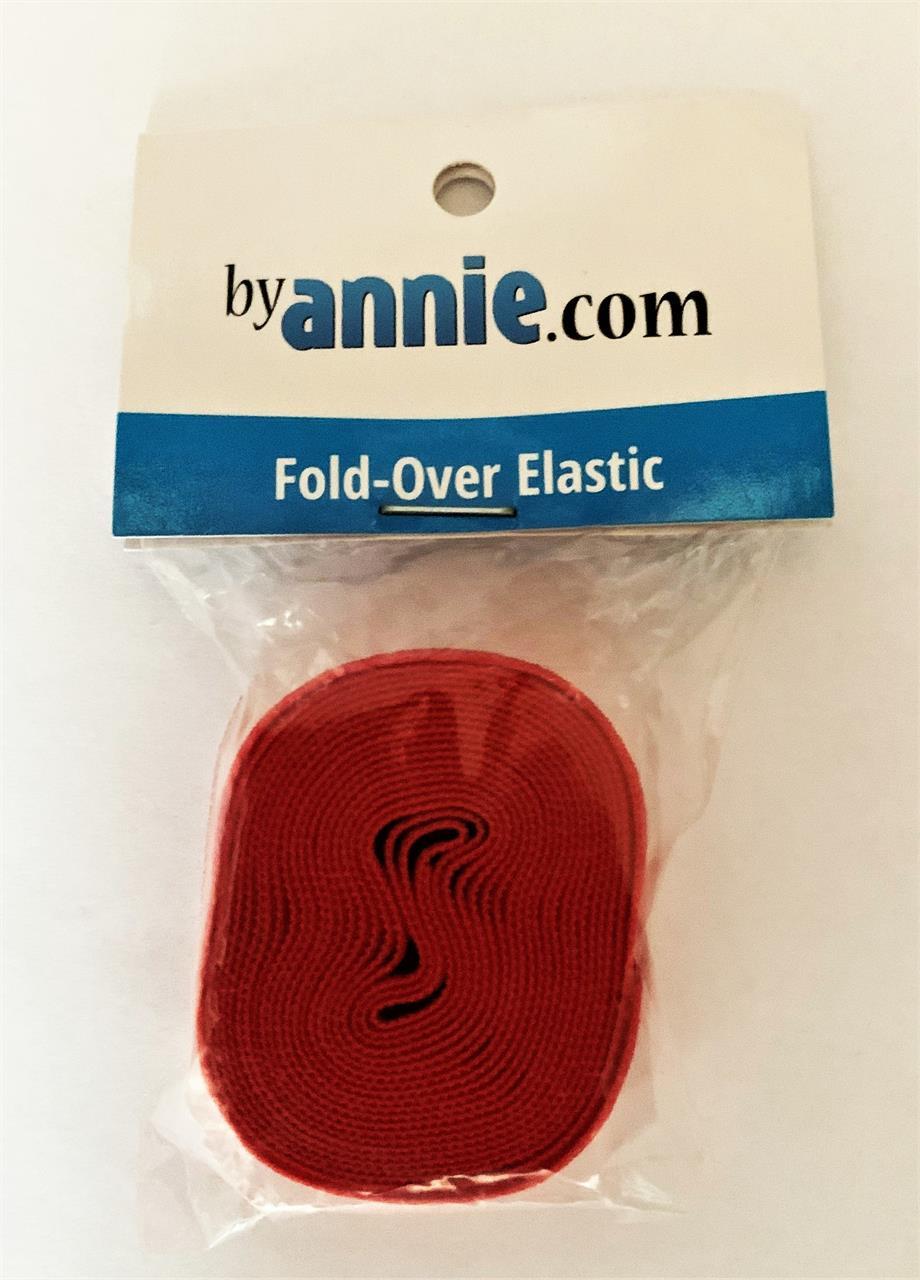 Fold-Over Elastic 2 yard, rød