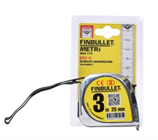 FINBULLET RULLAMITTA 3 metriä 25 mm 1772