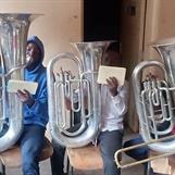 Kibera Junior Band - the Tuba section