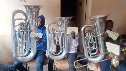 Kibera Junior Band - the Tuba section