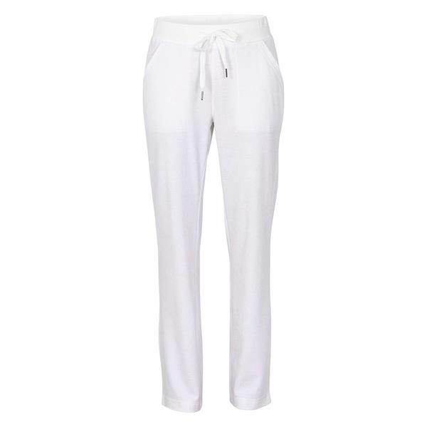 Blue Portofino Velvet Pants, White