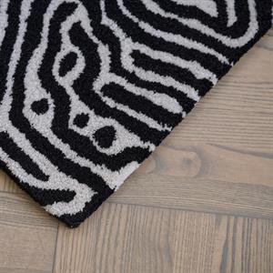 Classic Collection Door Mat Maze 60 x 90 cm, Black/White