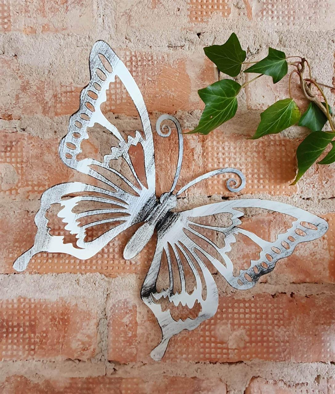 Fjäril vägg vit