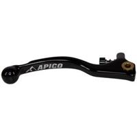 Apico Brake Lever Elite Forged Trials BRAKTEC, Inc Adjuster, Black, Short