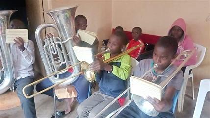 Kibera Junior Band - Trombones and Tubas