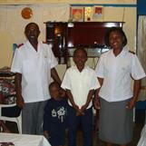 Captain David Odanga with family