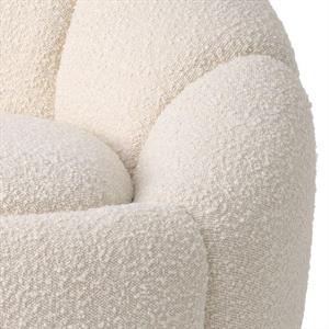Eichholtz Swivel Chair Inger, Boucle Cream