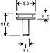 SPCMN MNT,SM, HD,8MM PIN,PKG50