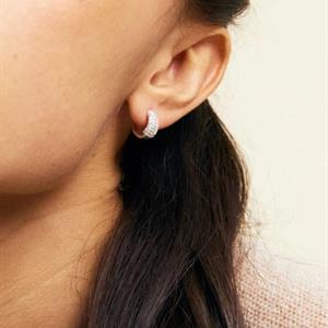 Edblad Shaped Hoops Sparkle Gold