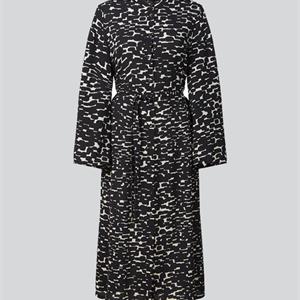 Summum Woman Printed Dress, Black