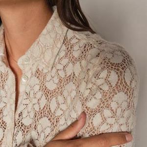 Mos Mosh Kether Lace Shirt, Ecru