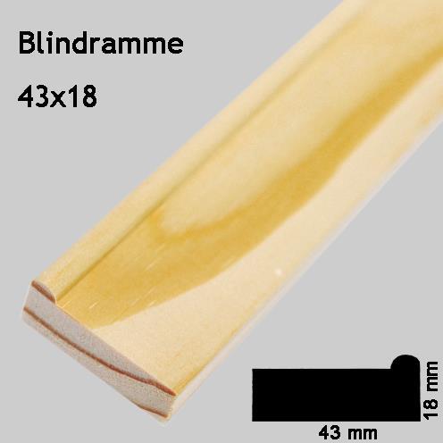 Blindramme 43x18 mm