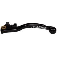 Apico Clutch Lever Elite Forged Trials Braktec, Inc Adjuster, Black, Short