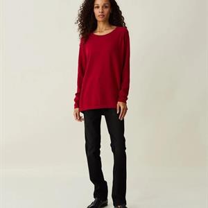 Lexington Lea Organic Cotton/Cashmere Sweater, Red Melange