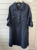 Piro Linen Dress, Blue