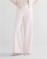 Summum Woman Wide Leg Trousers, Ivory