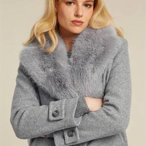 Beaumont Constance Long Coat, Grey Heather