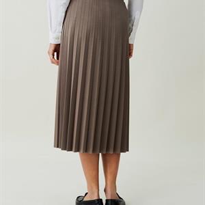 Lexington Willow Pleated Jersey Skirt, Light Brown