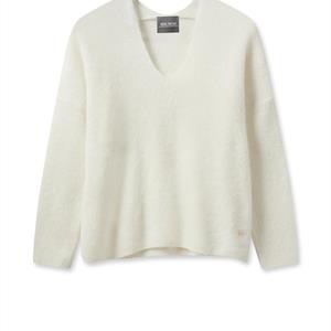 Mos Mosh Thora V-Neck Knit, Ecru