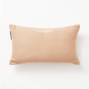 Lexington Waves Twill Pillow In Heavy Cotton 30x50, Beige/White