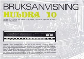 Brukermanual til Huldra10, PDF, Norsk, 6s