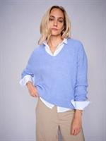 Mos Mosh Thora V-neck Knit, Hydrangea