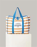 Lexington Madison Organic Cotton Family Beach Bag, Beige/White Stripe