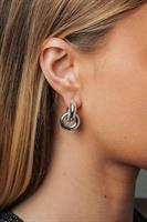 Bow19 Details Silver Knot Earring