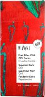 Suklaalevy Vivani tumma chili 100 g, luomu