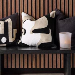 Zelected By Houze Pillowcase Sahara Storm, Black/White/Beige