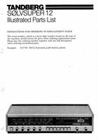 SØLVSUPER 12 Illustrated Parts List, PDF