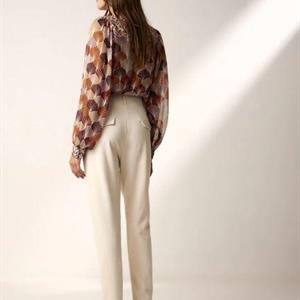 Summum Woman Punto Milano Trousers, Ivory