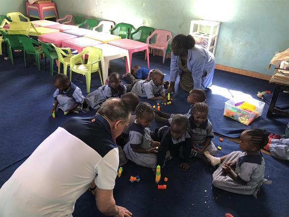 Kibera Nursary - Playing with Lego