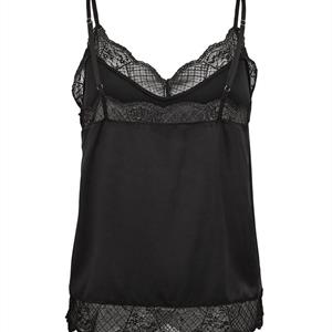 Mos Mosh Ditte Silk Lace Singlet, Black