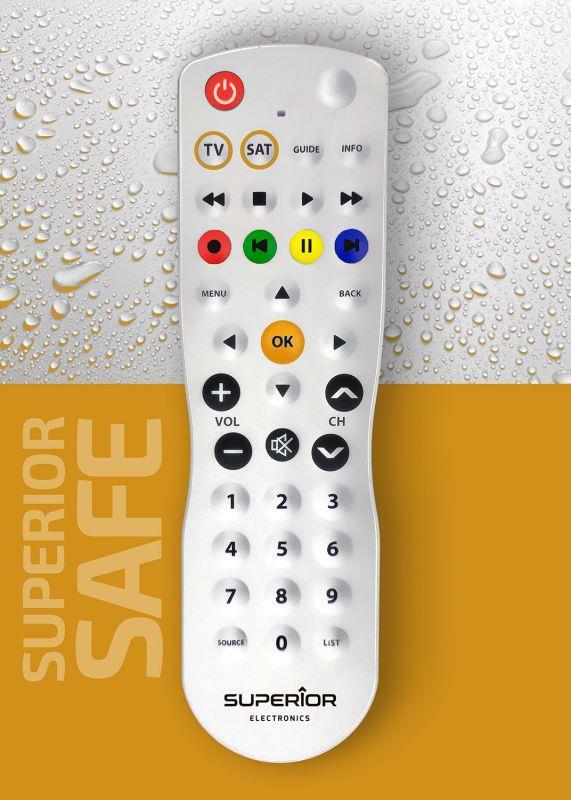 SAFE UNIVERSAL FJERNKONTROLL MED FLAT FRONT