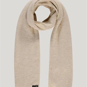 Summum Woman Scarf cozy melange knit, Ivory