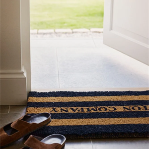 Lexington Coir Fibre Door Mat, Blue/Natural