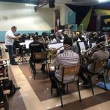 Rehearsal with the Nairobi Central Corps Band