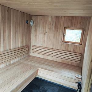 Sauna brakke 3,5 x 6 meter . 