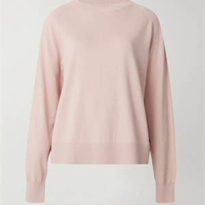 Lexington Freya Cotton/Cashmere Sweater, Pink Melange