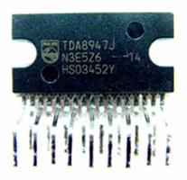 TDA8947J  IC, 4-channel audio amplifier 
