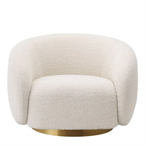 Eichholtz Swivel Chair Brice, Boucle Cream