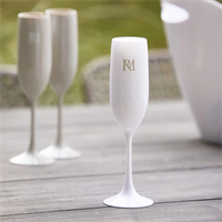 Riviera Maison RM Monogram Outdoor Bubbles Glass, White