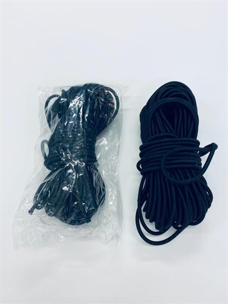 6mm svart cord 25m