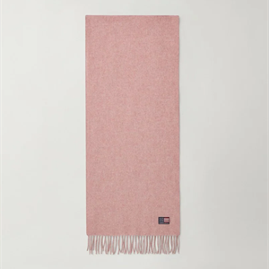 Lexington Massachusetts Recycled Wool Blend Scarf, Pink Melange
