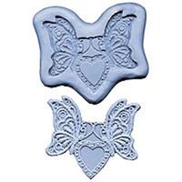 Silikonform Lace CK Butterfly Heart