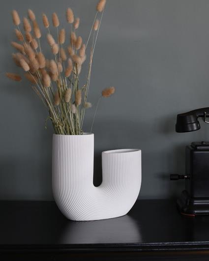 Storefactory Stråvalla, White Ceramic Vase