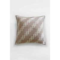 Balmuir BB-Chain logo Cushion Cover, Ivory/Sand