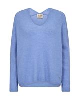 Mos Mosh Thora V-neck Knit, Hydrangea